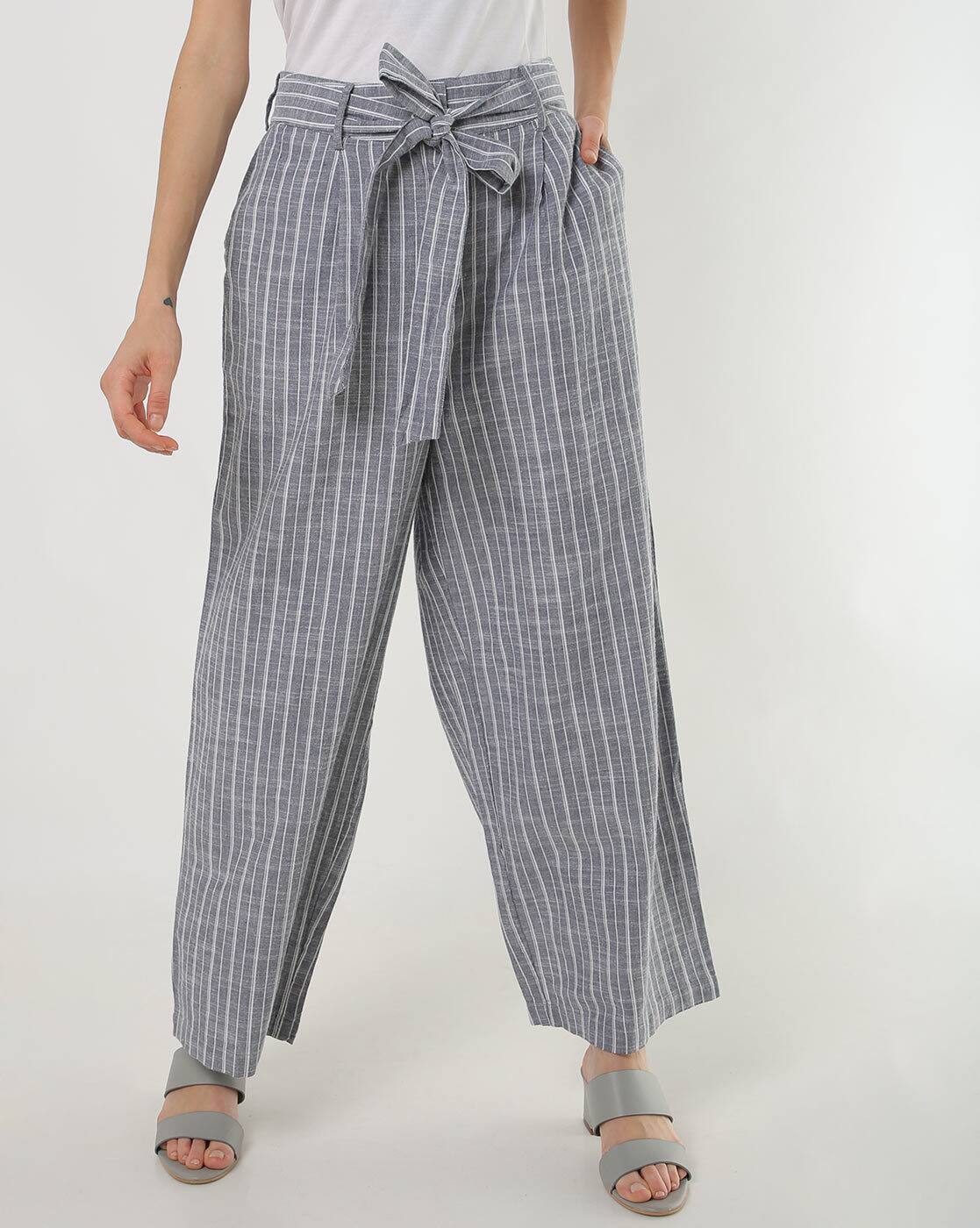 culottes striped pants