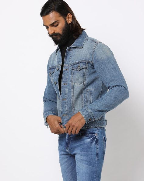 SySea Male Ripped Jeans Coat Men Casual Denim Jacket India | Ubuy