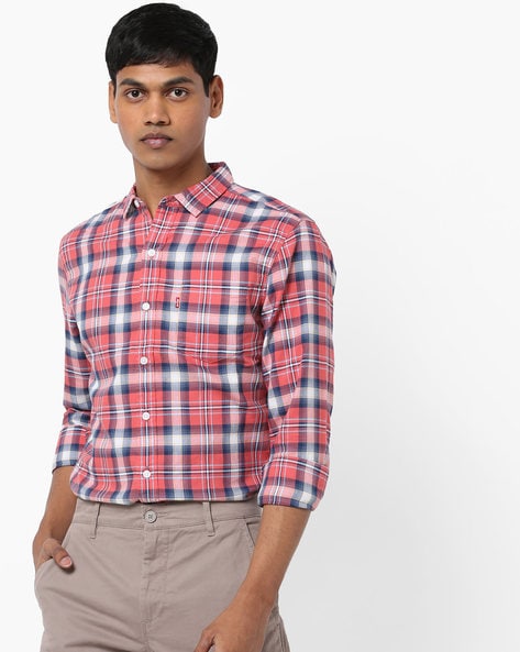 levis check shirt mens