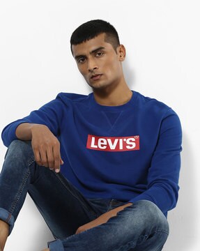 levis blue sweatshirt