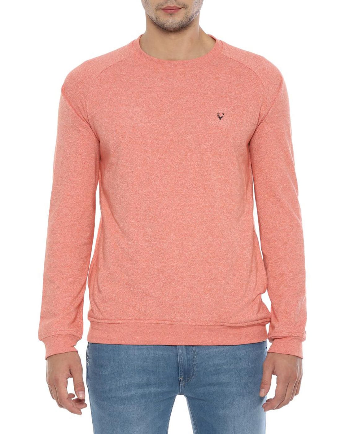 peach sweatshirt