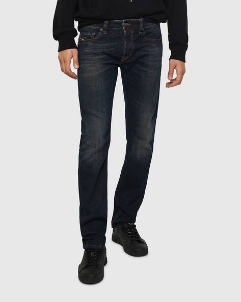 SAFADO Straight Fit Low Waist Washed Stretch Jeans