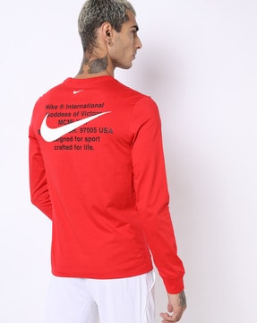 nike crew neck red