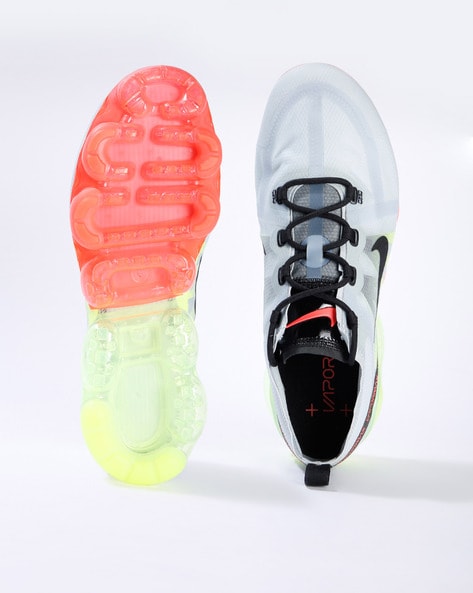 Nike air vapormax 2019 outlet pure platinum/black/volt men's shoe