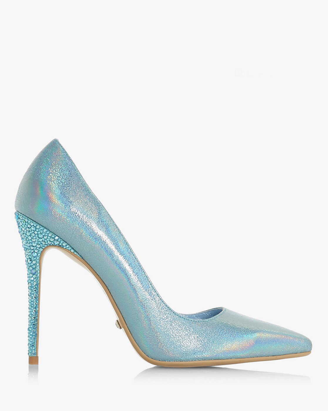 blue embellished heels