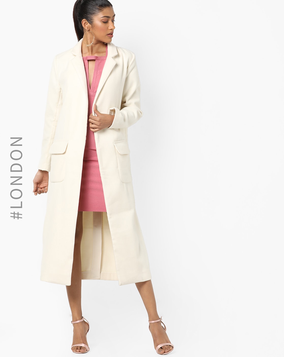 cream white coat