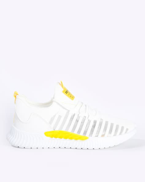 Textured Low-Top Lace-Up Sneakers