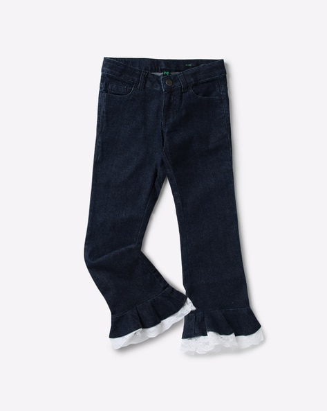 benetton flared jeans