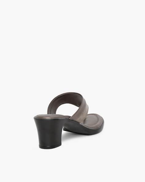 T-strap Chunky Heeled Sandals (Image - 2)