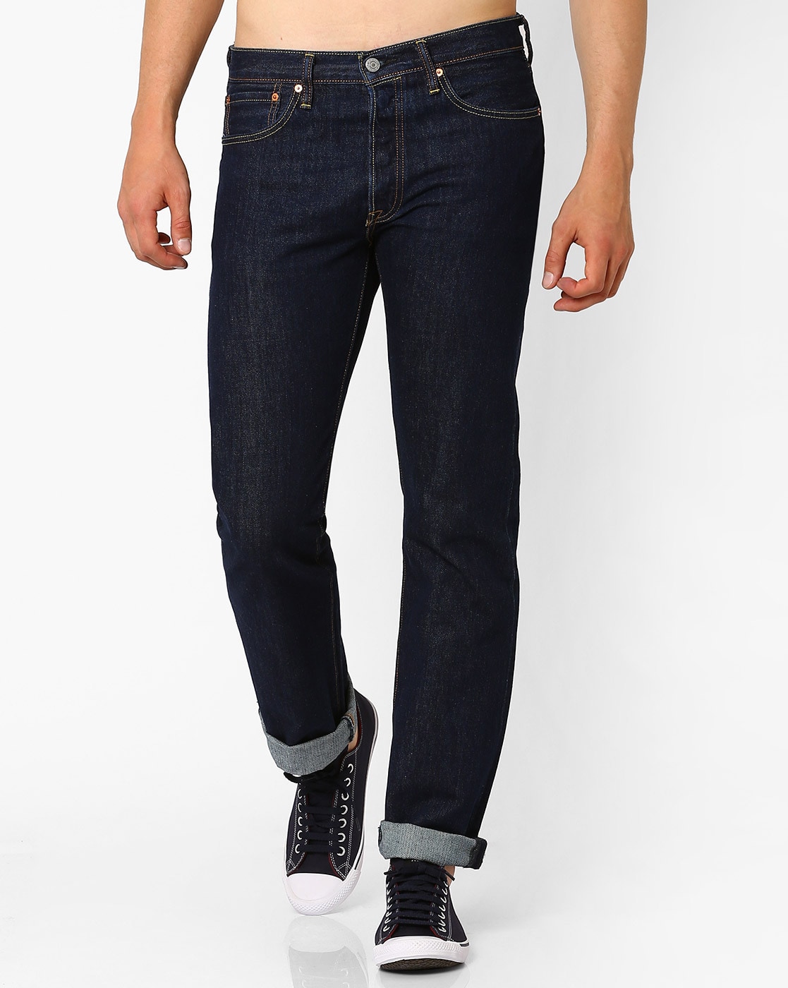 Levi's® Men's 501 Original Shrink-To-Fit™ Denim Jeans Rigid Indigo ...