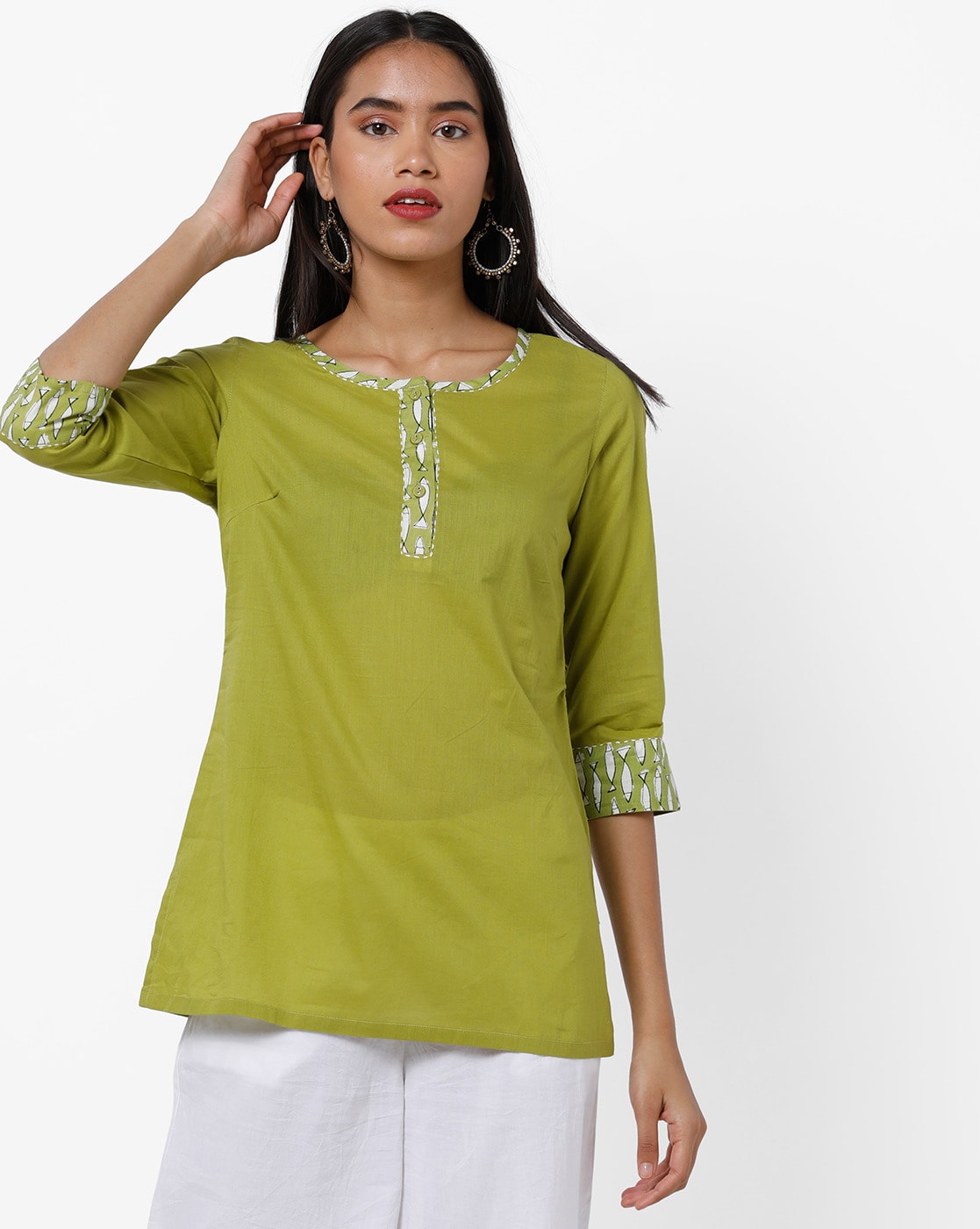 Buy Green Kurtis & Tunics for Women by JC4U Online | Ajio.com