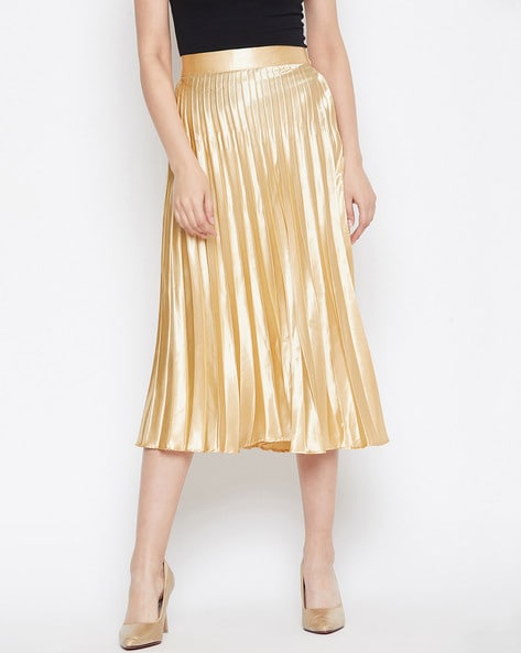 Buy Gold Skirts for Women by Uptownie Lite Online Ajio