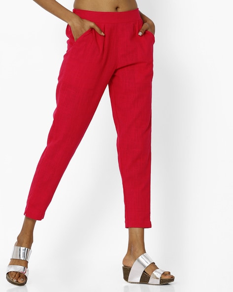 Pleated Mid-Calf Length Pants Price in India