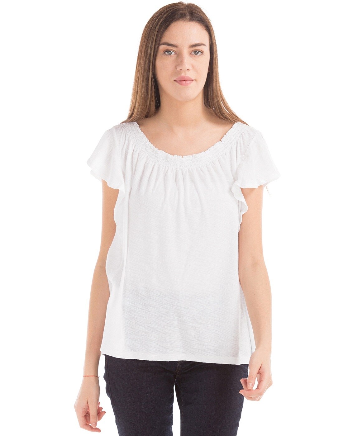 Buy White Tops for Women by GAP Online