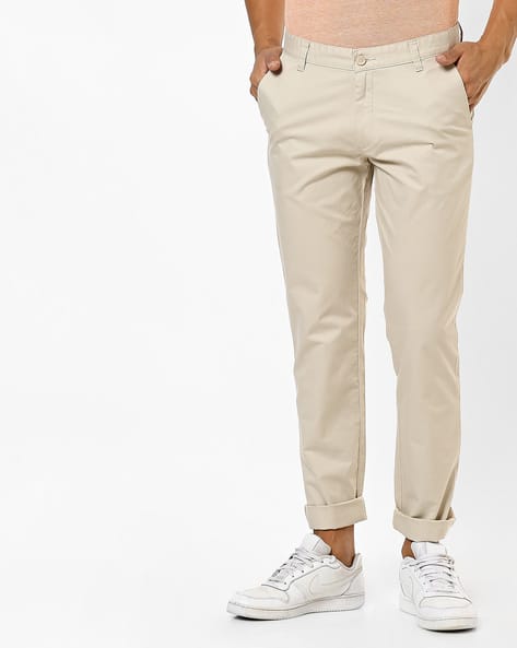 Buy Beige Trousers \u0026 Pants for Men by 