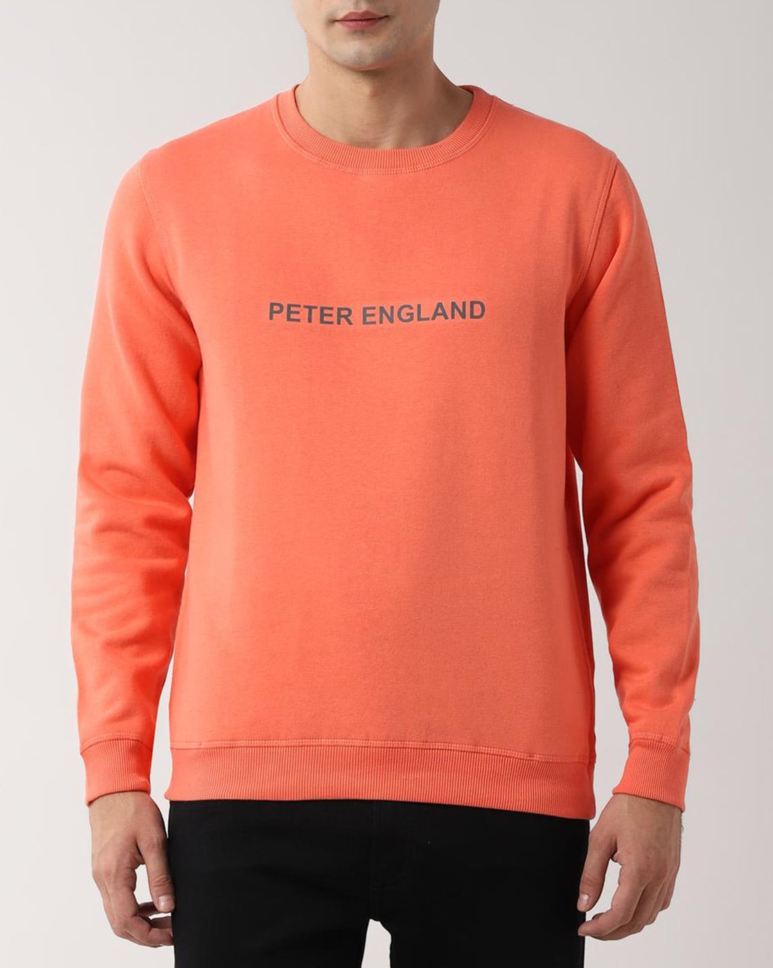 red orange sweatshirt