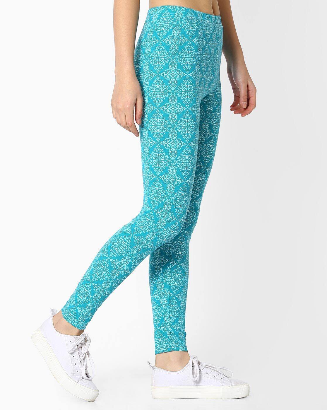 Buy Green Leggings for Women by Fig 