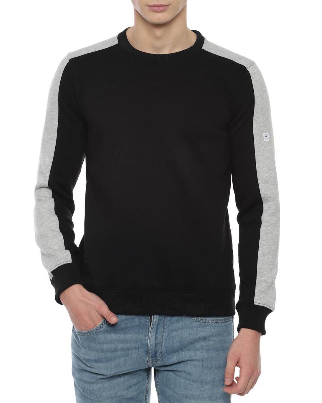 allen solly black sweatshirt