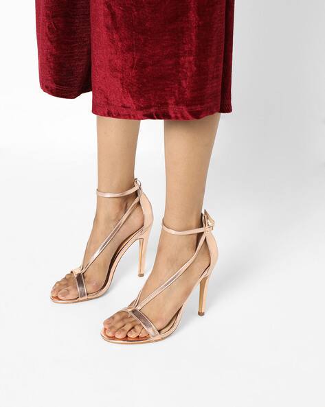truffle collection rose gold heels