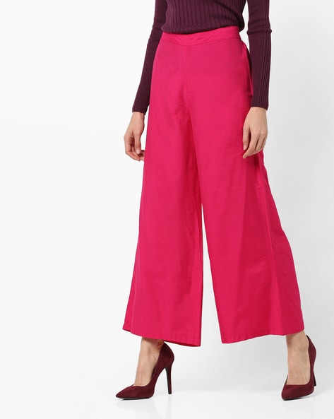 Buy Palazzo Pants with Semi-Elasticated Waistband Online at Best Prices in  India - JioMart.