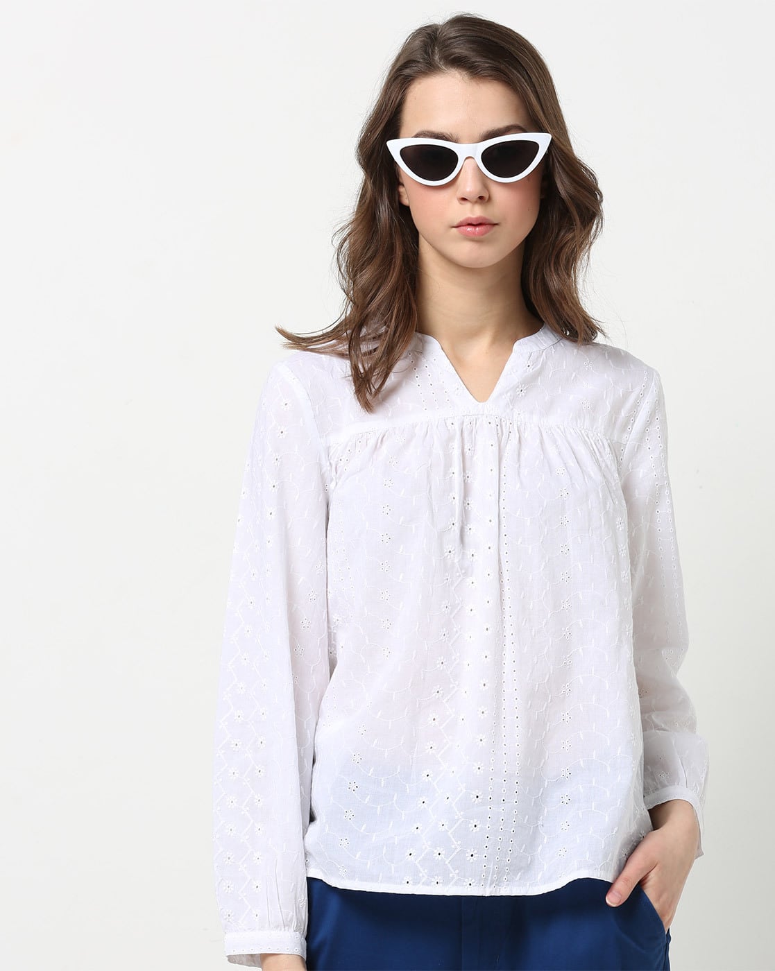 Buy White Shirts, Tops \u0026 Tunic for 
