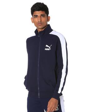 puma blue and white jacket