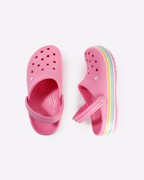 Crocs crocband rainbow discount glitter