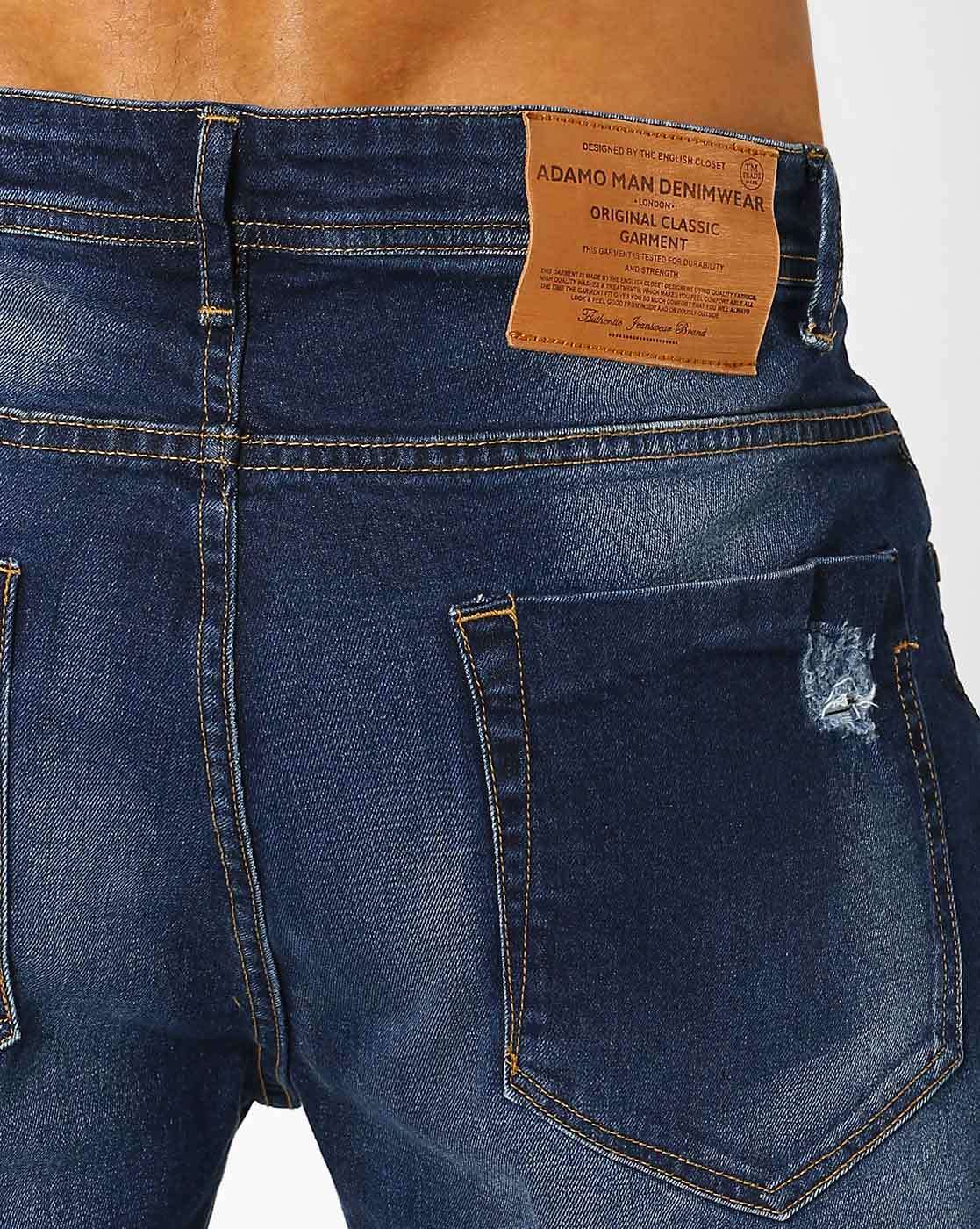 Buy Blue Jeans for Men by ADAMO LONDON 