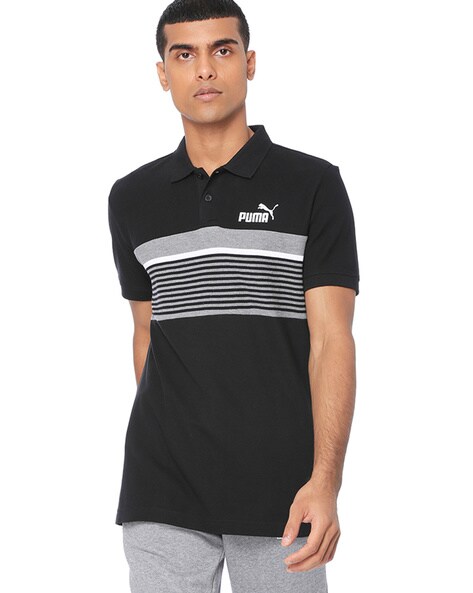 puma striped polo shirt