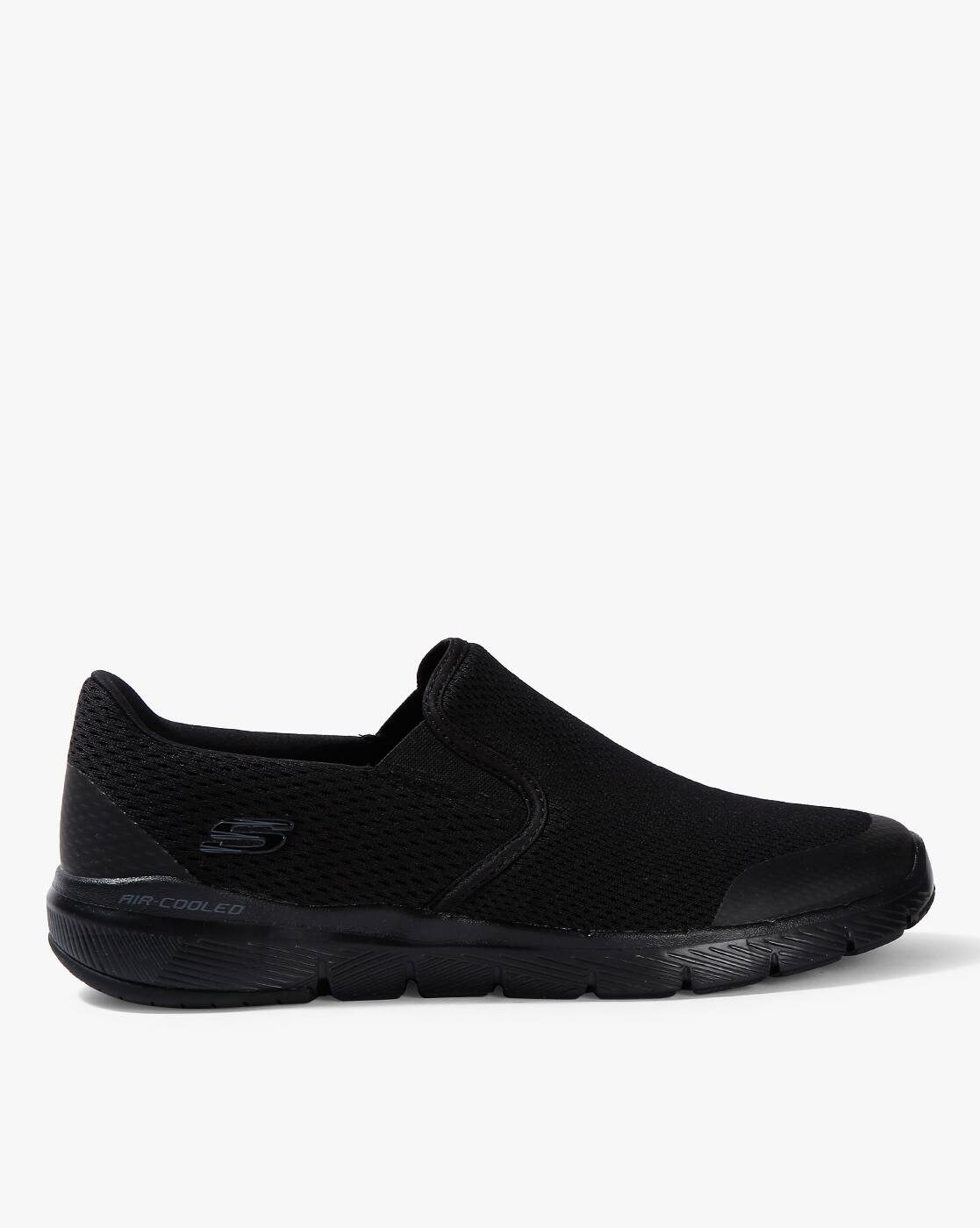 skechers textured slip on sneakers