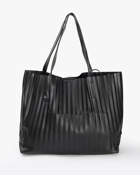 Translucent pleated tote discount bag