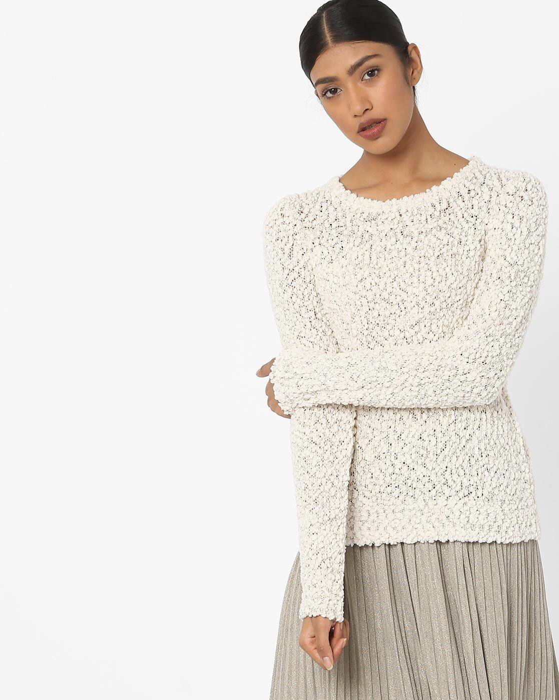 off white sweater outfit