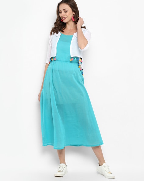Maxi Dress Shrug - Buy Maxi Dress Shrug online in India