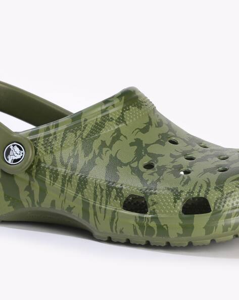 army print crocs