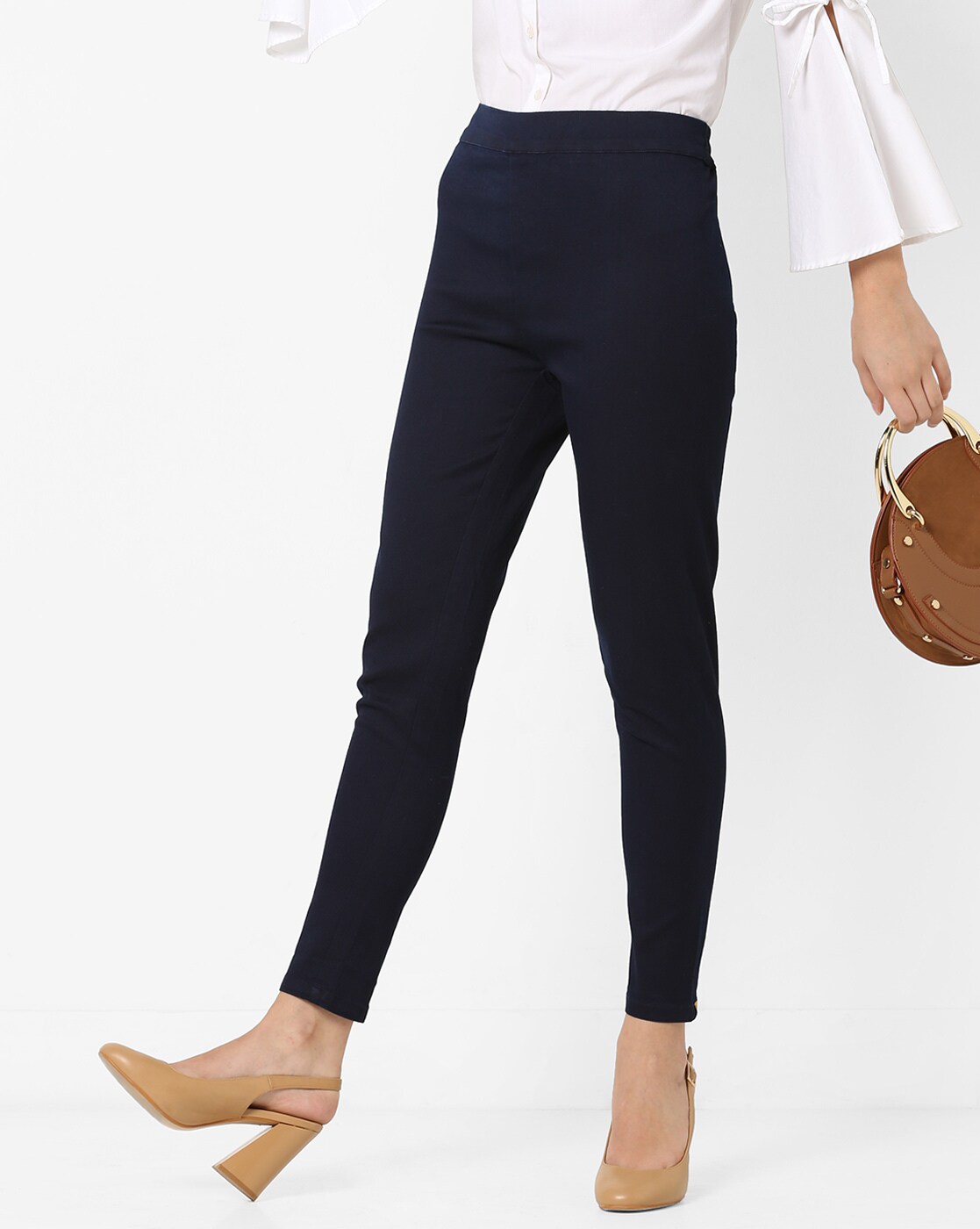 Buy Navy Blue Jeans & Jeggings for Women by AURELIA Online
