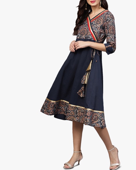 Nargis - Plum Purple Angrakha Style Dress at Rs 3060.00 | Rajasthani  Angrakha Kurti, अंगरखा शैली की कुर्ती - SUKRUTI DESIGN, Surat | ID:  2849257325155
