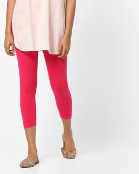 Buy Magenta Leggings for Women by GO COLORS Online