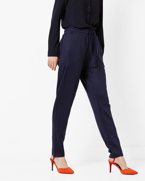 narrow fit trousers