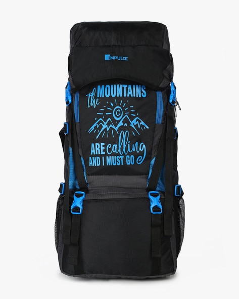 Buy Hikers way 80 Ltrs Black Rucksack Bags Trekking Bags Backpack Travelling  Bag for men  women with Rain Cover Black at Amazonin