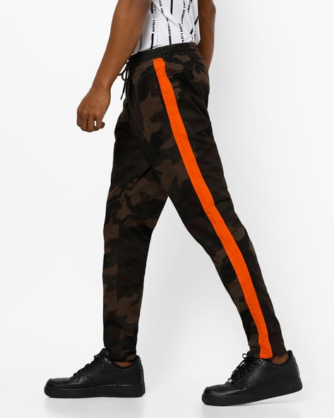 Orange camo cheap jogger pants