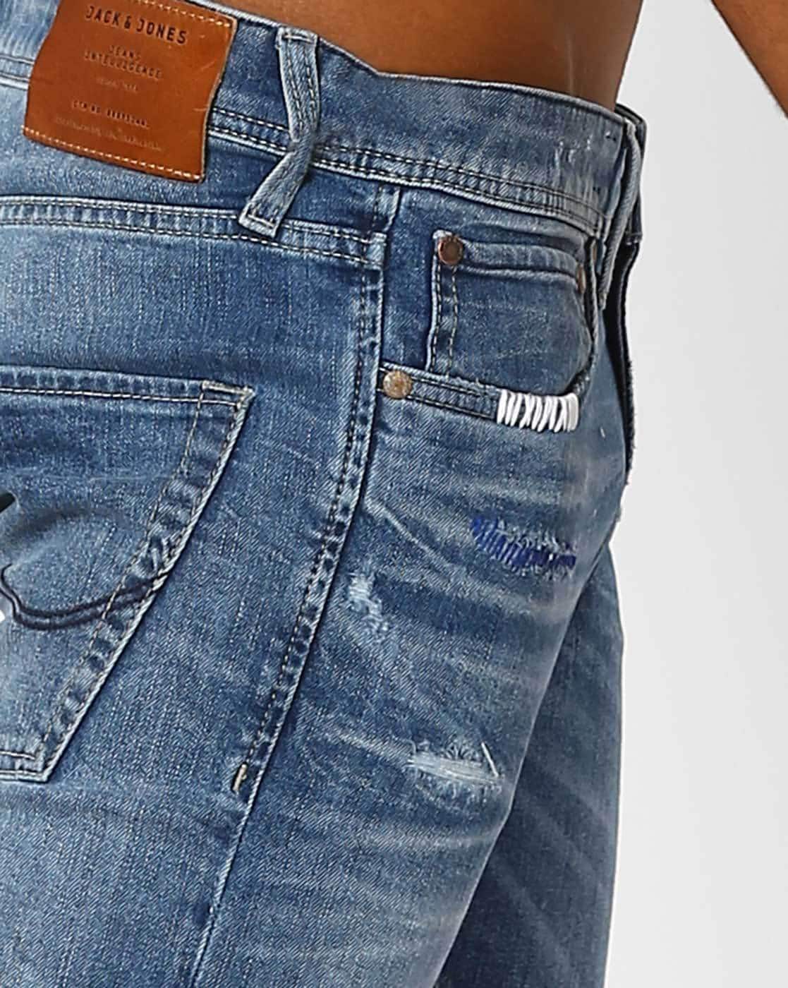 jack and jones damage jeans