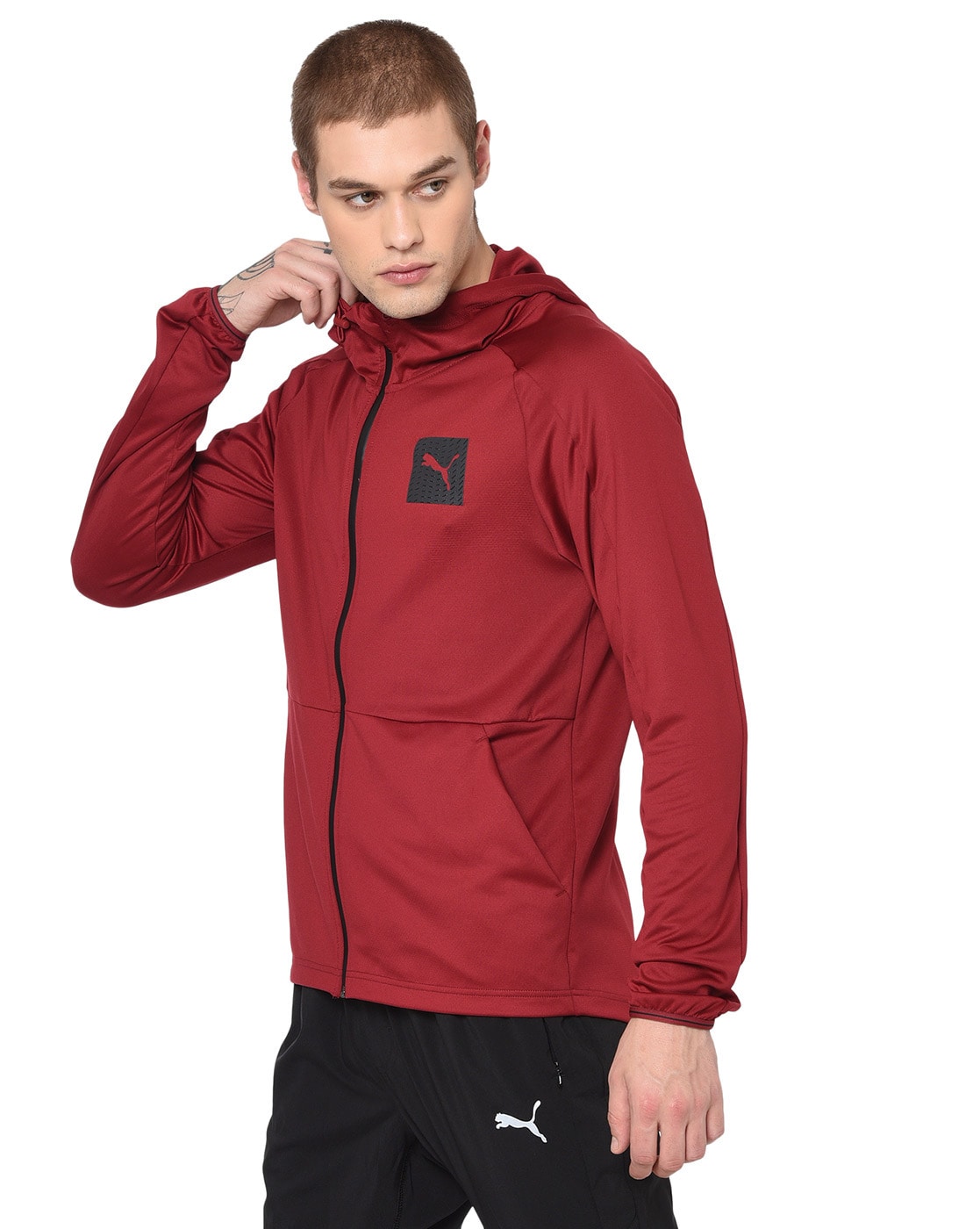 puma tec sports fz hoodie