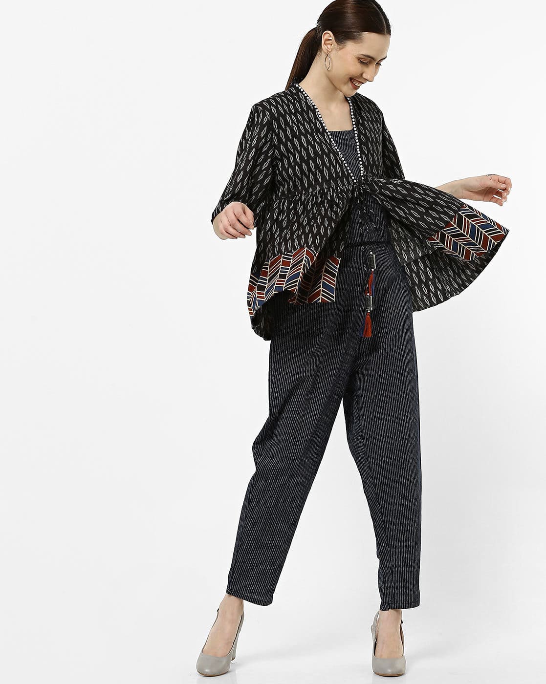 flared trousers and top set