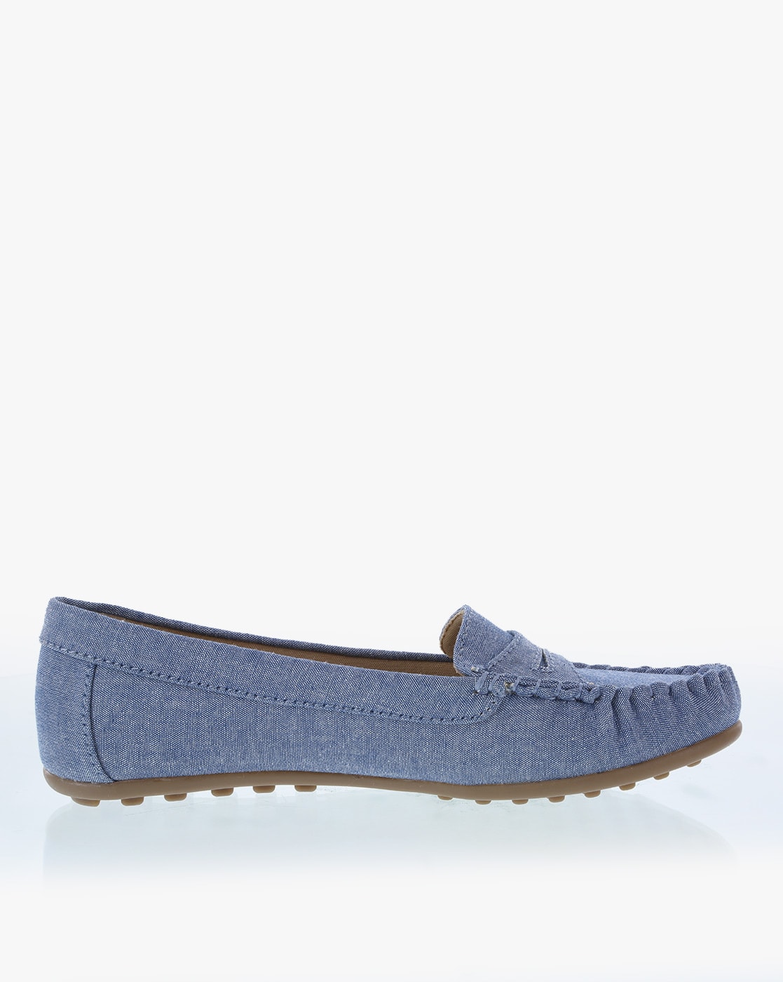 denim flat shoes