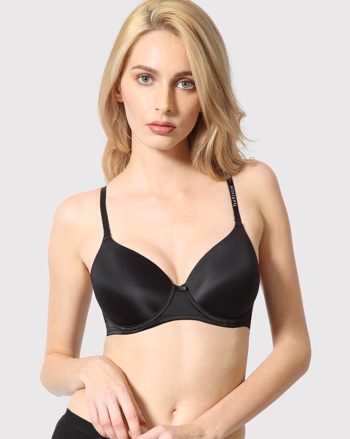 Buy Triumph Padded Wired Medium Coverage Bralette - Black at Rs.2599 online