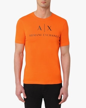 Buy Orange Tshirts for Men by ARMANI 