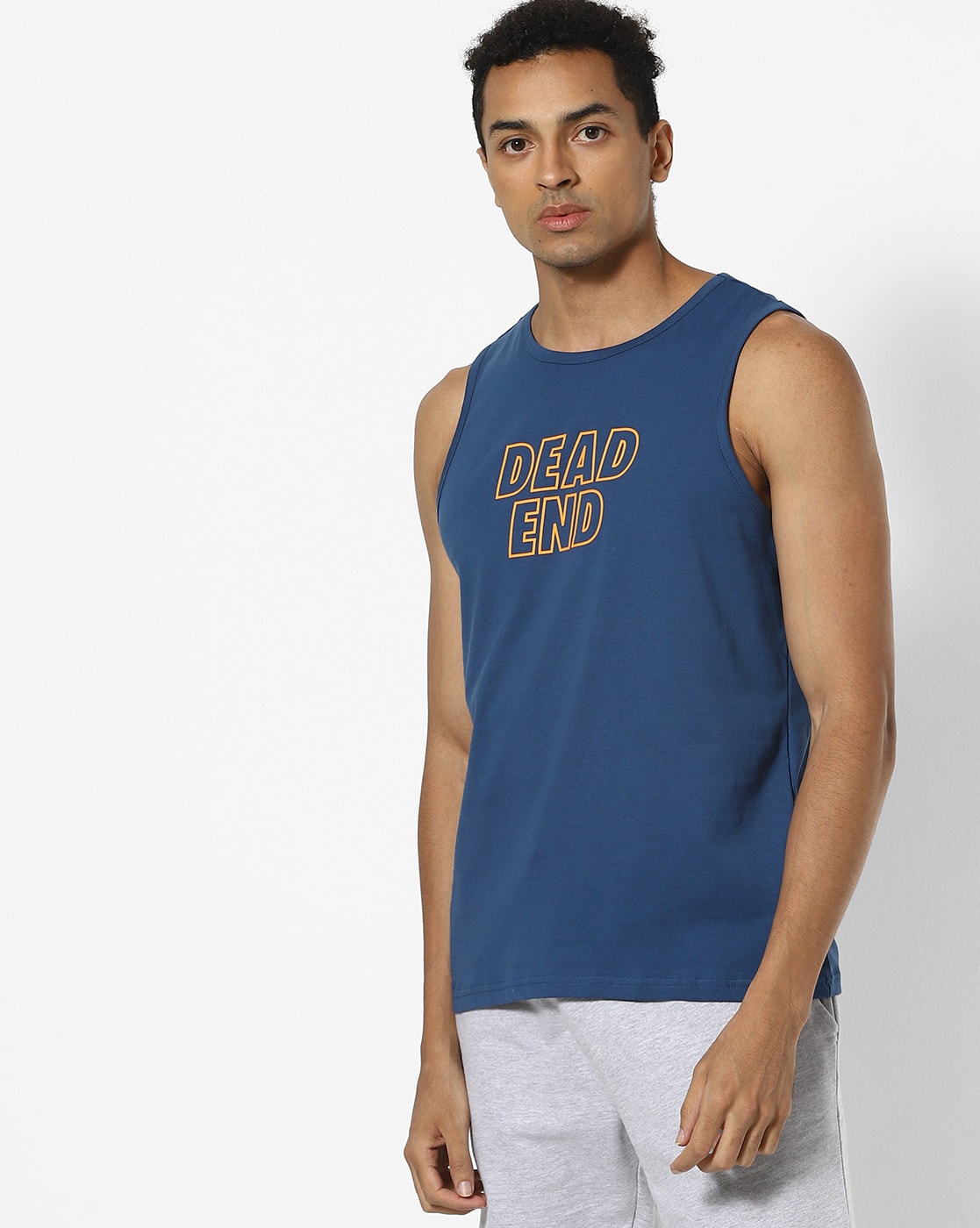 mens crew neck sleeveless t shirts