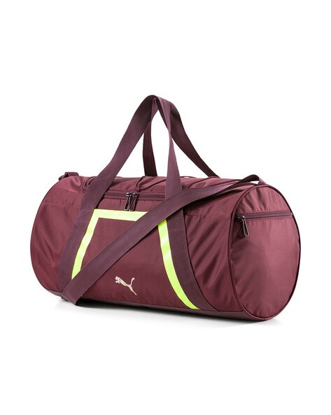 burgundy gym bag