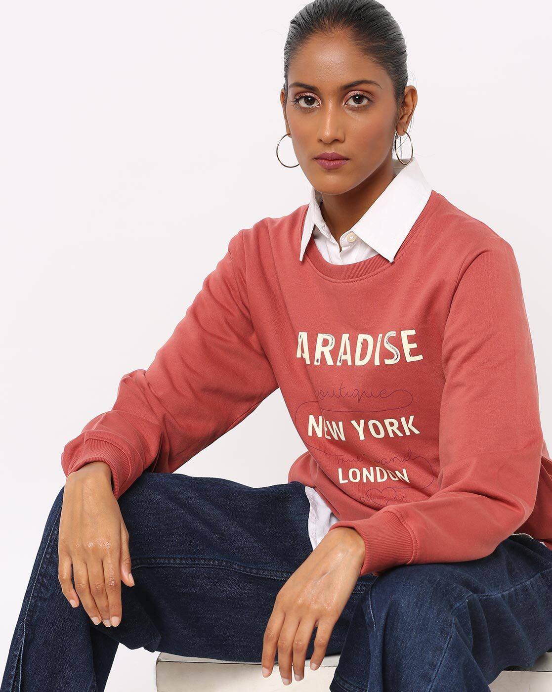 rust sweatshirt womens