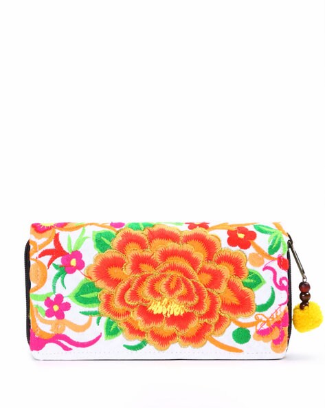 Hand Embroidered Casual Small Clutch Purse - Curated online shop for  handcrafted products made in India by women artisans